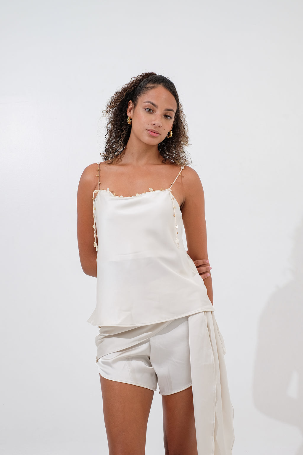 Monaco Strappy Satin Top